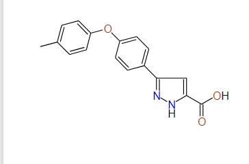3-(4-(p-Tolyloxy)phenyl)-1H-pyrazole-5-carboxylic acid, 97%