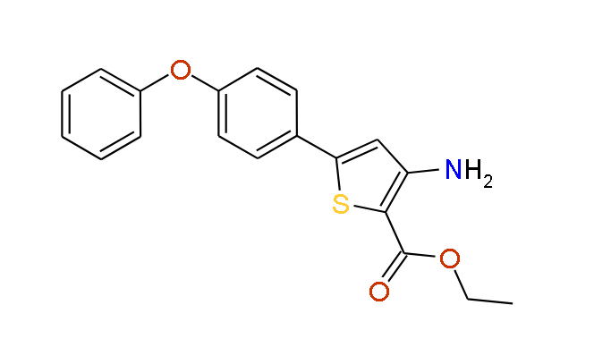 Ethyl 3-amino-5-(4-phenoxyphenyl)thiophene-2-carboxylate, 97%