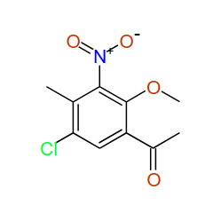 1-(5-Chloro-2-methoxy-4-methyl-3-nitrophenyl)-Ethanone, 96%