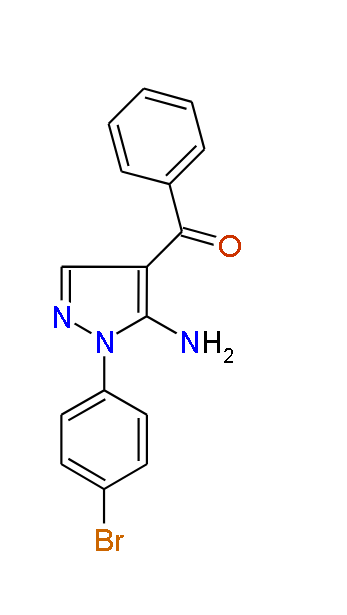 (5-amino-1-(4-bromophenyl)-1H-pyrazol-4-yl)(phenyl)methanone