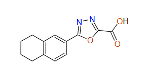 5-(1,2,3,4-Tetrahydronaphthalen-7-yl)-1,3,4-oxadiazole-2-carboxylic acid, 97%