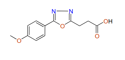 3-(5-(4-Methoxyphenyl)-1,3,4-oxadiazol-2-yl)propanoic acid, 97%