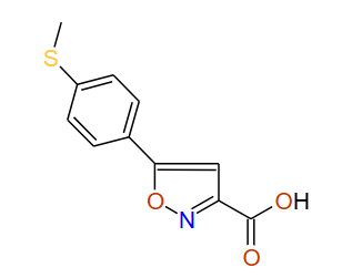 5-(4-(Methylthio)phenyl)isoxazole-3-carboxylic acid, 97%