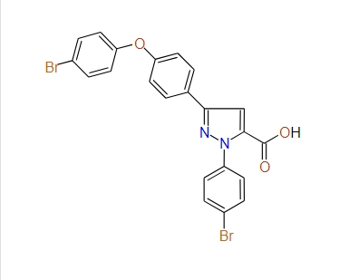 3-(4-(4-Bromophenoxy)phenyl)-1-(4-bromophenyl)-1H-pyrazole-5-carboxylic acid, 97%