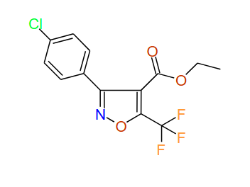 Ethyl 3-(4-Chlorophenyl)-5-(trifluoromethyl)isoxazole-4-carboxylate, 97%