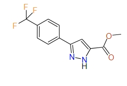 Methyl 3-(4-(trifluoromethyl)phenyl)-1H-pyrazole-5-carboxylate, 97%