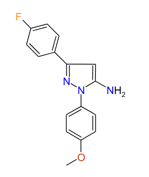 3-(4-Fluorophenyl)-1-(4-methoxyphenyl)-1H-pyrazol-5-amine, 97%