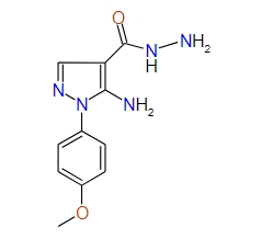 5-Amino-1-(4-methoxyphenyl)-1H-pyrazole-4-carbohydrazide, 97%