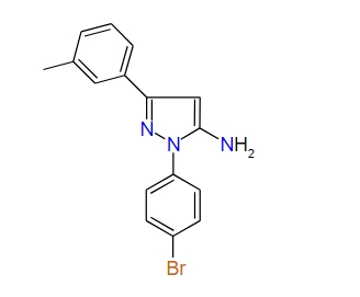 1-(4-Bromophenyl)-3-m-tolyl-1H-pyrazol-5-amine