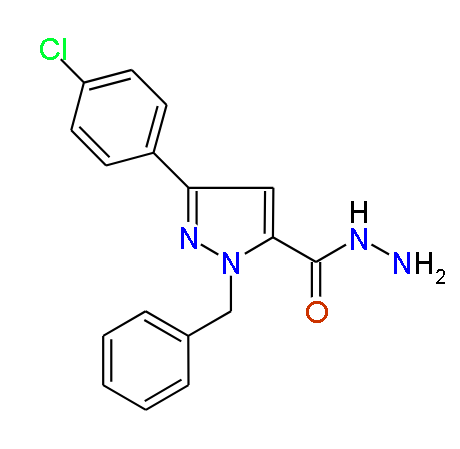 1-Benzyl-3-(4-chlorophenyl)-1H-pyrazole-5-carbohydrazide, 97%