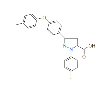 3-(4-(p-Tolyloxy)phenyl)-1-(4-fluorophenyl)-1H-pyrazole-5-carboxylic acid, 97%