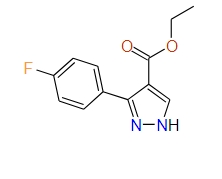 Ethyl 3-(4-fluorophenyl)-1H-pyrazole-4-carboxylate, 97%