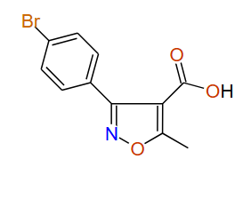 3-(4-Bromophenyl)-5-methylisoxazole-4-carboxylic acid, 97%