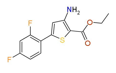 Ethyl 3-amino-5-(2,4-difluorophenyl)thiophene-2-carboxylate, 97%