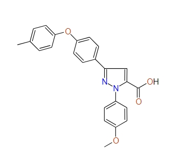 3-(4-(p-Tolyloxy)phenyl)-1-(4-methoxyphenyl)-1H-pyrazole-5-carboxylic acid, 97%
