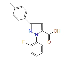 1-(2-Fluorophenyl)-3-p-tolyl-1H-pyrazole-5-carboxylic acid, 97%
