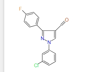 1-(3-Chlorophenyl)-3-(4-fluorophenyl)-1H-pyrazole-4-carbaldehyde, 97%