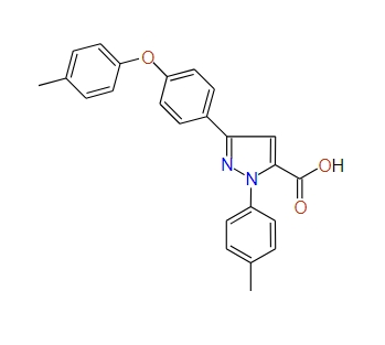 3-(4-(p-Tolyloxy)phenyl)-1-p-tolyl-1H-pyrazole-5-carboxylic acid, 97%