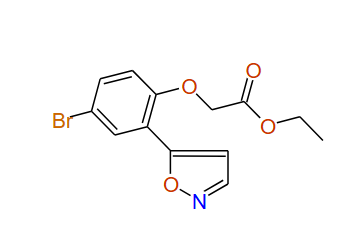 Ethyl 2-(4-bromo-2-(isoxazol-5-yl)phenoxy)acetate, 97%