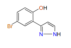 4-Bromo-2-(1H-pyrazol-3-yl)phenol, 98%