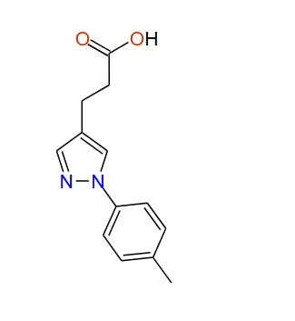 3-(1-p-Tolyl-1H-pyrazol-4-yl)propanoic acid, 97%