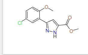 Methyl 3-(5-chloro-2-methoxyphenyl)-1H-pyrazole-5-carboxylate, 95%