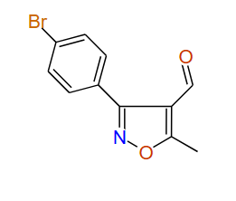 3-(4-Bromophenyl)-5-methylisoxazole-4-carbaldehyde, 97%