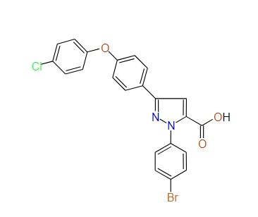 3-(4-(4-Chlorophenoxy)phenyl)-1-(4-bromophenyl)-1H-pyrazole-5-carboxylic acid, 97%