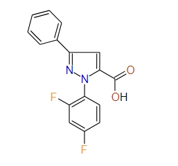 1-(2,4-Difluorophenyl)-3-phenyl-1H-pyrazole-5-carboxylic acid, 97%