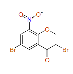 2-Bromo-1-(5-bromo-2-methoxy-3-nitrophenyl)ethanone, 97%