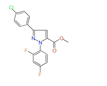 Methyl 3-(4-chlorophenyl)-1-(2,4-difluorophenyl)-1H-pyrazole-5-carboxylate