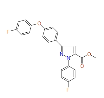 Methyl 3-(4-(4-fluorophenoxy)phenyl)-1-(4-fluorophenyl)-1H-pyrazole-5-carboxylate, 97%