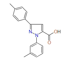 1-m-Tolyl-3-p-tolyl-1H-pyrazole-5-carboxylic acid, 97%