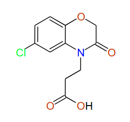 6-Chloro-2,3-dihydro-3-oxo-4H-1,4-benzoxazine-4-propanoic acid, 97%