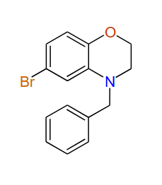 6-Bromo-4-(phenylmethyl)-3,4-dihydro-2H-1,4-benzoxazine, 97%