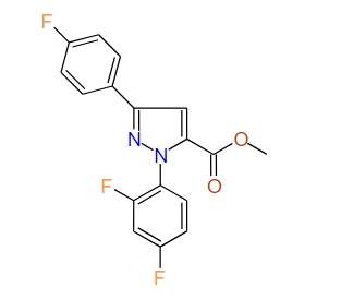 Methyl 1-(2,4-difluorophenyl)-3-(4-fluorophenyl)-1H-pyrazole-5-carboxylate