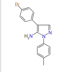 4-(4-Bromophenyl)-1-p-tolyl-1H-pyrazol-5-amine, 97%
