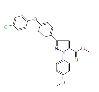 Methyl 3-(4-(4-chlorophenoxy)phenyl)-1-(4-methoxyphenyl)-1H-pyrazole-5-carboxylate, 97%