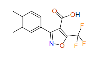 5-(Trifluoromethyl)-3-(3,4-dimethylphenyl)isoxazole-4-carboxylic acid