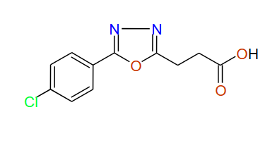 3-(5-(4-Chlorophenyl)-1,3,4-oxadiazol-2-yl)propanoic acid, 97%