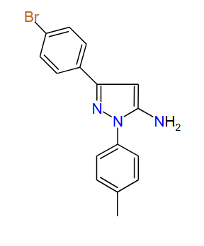 3-(4-bromophenyl)-1-p-tolyl-1H-pyrazol-5-amine, 97%