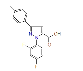 1-(2,4-difluorophenyl)-3-p-tolyl-1H-pyrazole-5-carboxylic acid