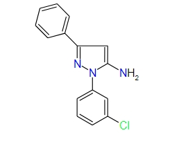 1-(3-Chlorophenyl)-3-phenyl-1H-pyrazol-5-amine, 97%