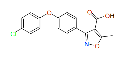 3-(4-(4-Chlorophenoxy)phenyl)-5-methylisoxazole-4-carboxylic acid, 97%
