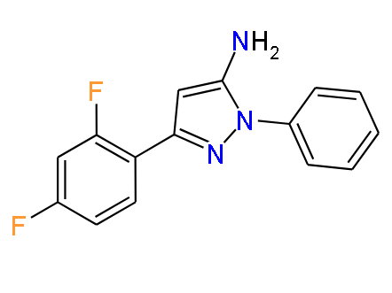 3-(2,4-difluorophenyl)-1-phenyl-1H-pyrazol-5-amine,