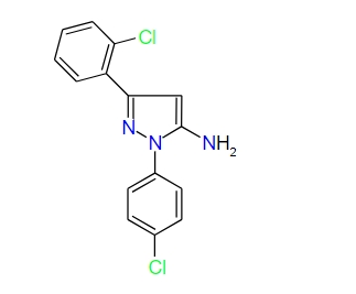 3-(2-Chlorophenyl)-1-(4-chlorophenyl)-1H-pyrazol-5-amine