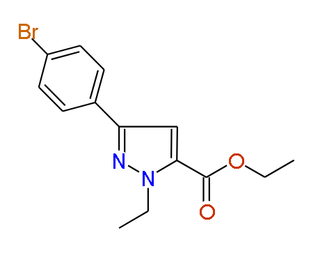 Ethyl 3-(4-bromophenyl)-1-ethyl-1H-pyrazole-5-carboxylate, 97%