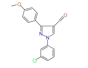 1-(3-Chlorophenyl)-3-(4-methoxyphenyl)-1H-pyrazole-4-carbaldehyde, 97%