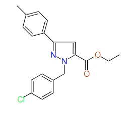 Ethyl 1-(4-chlorobenzyl)-3-p-tolyl-1H-pyrazole-5-carboxylate, 97%