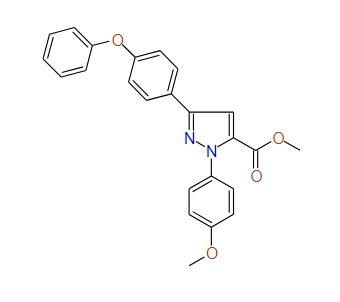 Methyl 1-(4-methoxyphenyl)-3-(4-phenoxyphenyl)-1H-pyrazole-5-carboxylate, 97%